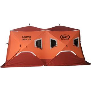 Isoleret isfisketelt / glampingtelt iFish Glamp 365-9 Insulated, pop-up, for 1 - 9 personer, med 10 vinduer &amp; 2 døre
