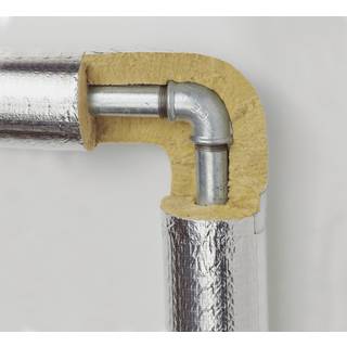 Univ.Rørskål 35X30Mm M/Alutape Rockwool