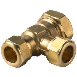 Tee 15 - 15 - 12 mm Kompressions Fittings