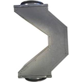 overbøjning Ø125, 145 mm x 145 mm