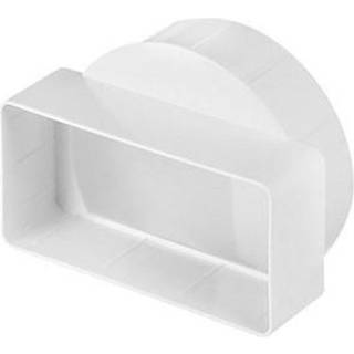 Rund Ø100 muffe til flad 55x110 mm