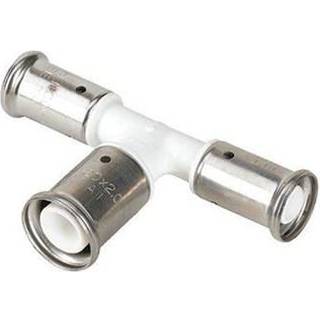 Henco pres tee PVDF reduceret - 2 afgreninger 16 x 20 x 16 mm