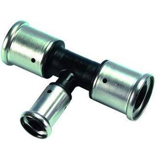 Henco pres tee PVDF reduceret 63 x 50 x 63 mm