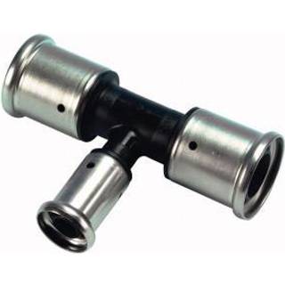 Henco pres tee PVDF reduceret 63 x 40 x 63 mm