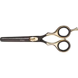 Eurostil - Black/Gold Thinning Scissor 5.5"