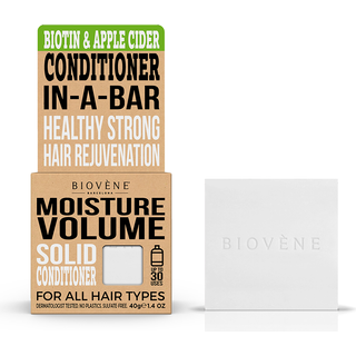 Biovène Hair Care Conditioner Bar Moisture Volume Biotin & Apple Cider 40 g