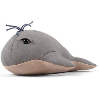 Filibabba Teddy 30 cm - Willie the whale Grey