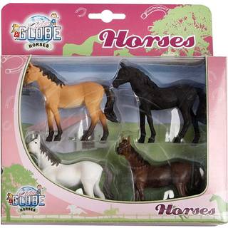 4 stk Heste - Kids Globe PINK ass 1:32 2023