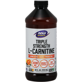 NOW Foods L-Carnitin Væske Triple 3000 mg
