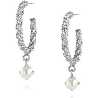 Elena øreringe pearl rhodium