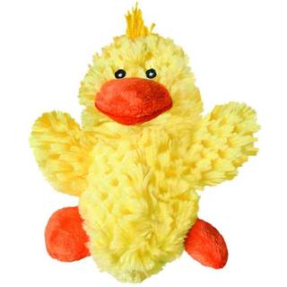 Kong - Plush Low Suffing Squeak Duck Dog Toy - Replacement Squeaker inkluderet - For sm? hunde