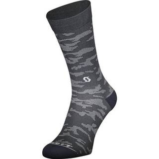 SCOTT Trail Camo Crew Cykelstrømper Grå - Strømpe str. 39-41