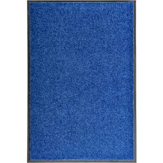 vaskbar dørmåtte 60x90 cm blå