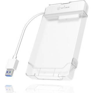 ICY BOX Adapter for 1x HDD/SSD with USB 3.0 Type-A interface and plastic enclosure