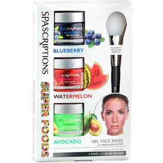 SpaScriptions Super foods Masks, Blueberry, Watermelon, Avocado