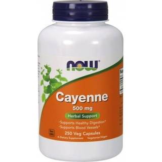 Cayenne, 500 mg - 250 vegetabilske kapsler
