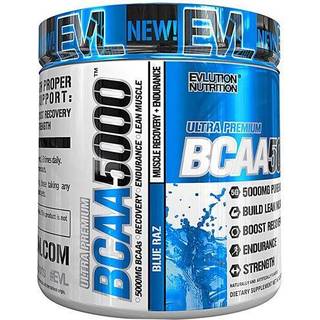 EVLution Nutrition - BCAA 5000, Blå Hindbær - 240g
