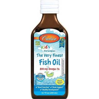 Kid's The Very Finest Fish Oil, 800mg Natural Lemon - 200 ml.