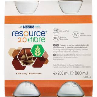Resource 2.0 + Fibre Kaffe 4 x 200 ml