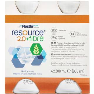 Resource 2.0+ fibre neutral 4 x 200 ml