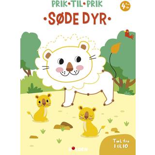 Bolden Malebog - Prik til prik, 1-10 (søde dyr)