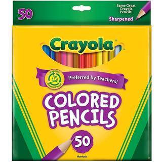 Crayola: Sæt med 50 farveblyanter