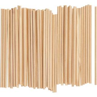 Rundstok i Lyst Træ - 15 cm, 100 stk. til DIY