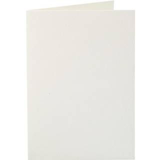 Dobbeltbrevkort Råhvid 10,5x15 cm - 10 stk.