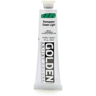 Golden Artist Acrylic 2 Ounce Tube Permanent Green Light (1250-2)