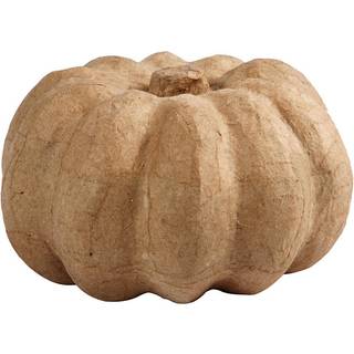 Græskar i papmaché - Ø16 cm.