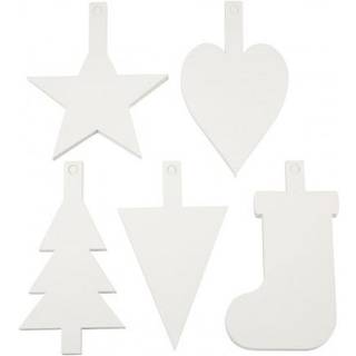 Juleophæng, H: 23,5-26,5 cm, B: 15,5-20,5 cm, hvid, 100 stk./ 1 pk.