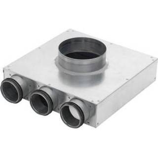 Lindab InDomo ventilboks | PVCU - ø125 mm, 3 Slangestudse