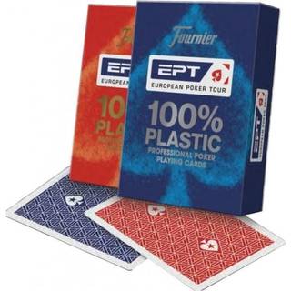 Fournier EPT 100% Plastic Poker, Rød