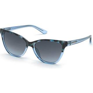 Guess GU7777 92W 55 Solbriller Kvinder Blue - Transparent Blue Havana - 55mm