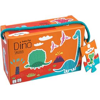 Little Bright Ones - Puslespil i Pap - Dinoer - 27 brikker.
