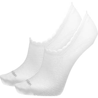 Calvin Klein 2-pak Libby Diamond No Show Sock - White - Strl 37/41