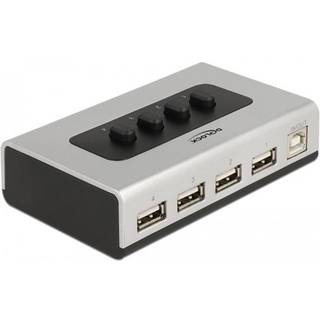 Delock USB 2.0 Manuel Switch - 4 x USB-A / 1 x USB-B