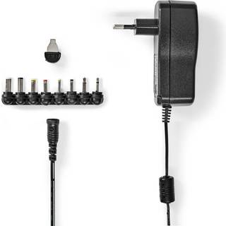 Nedis Universal Strømadapter, 8 stik - Sort