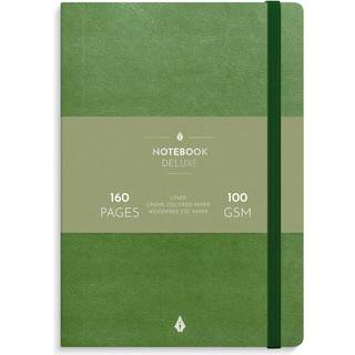 Burde Deluxe Notesbog | A5 | Linjeret | Green