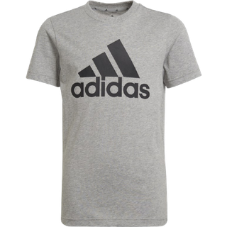 Essentials T-shirt - Medium Grey Heather / Black - 164