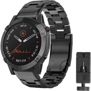 Armbånd titanium Garmin Fenix 6 - Sort