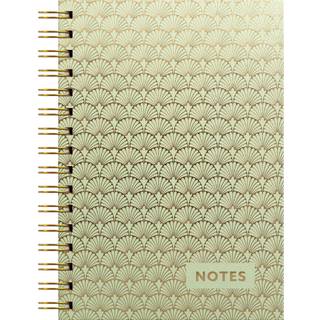 Burde Notesbog | Spiral | A5 | Linjeret | Art Deco