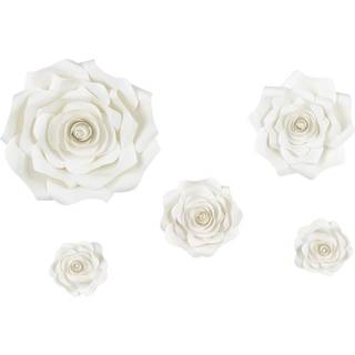 Blomster dekoration, lys creme