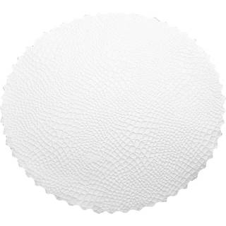 Fadpapir, Ø25cm, hvid, papir, præget, rund