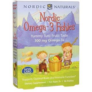 Nordisk Omega-3 Fisk, 300mg Lækker Tutti Frutti Smag - 36 fisk