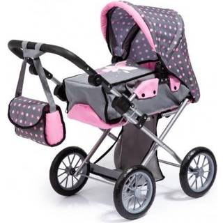 Bayer Design Doll's Pram City Star - Grey/Pink (13666AA)