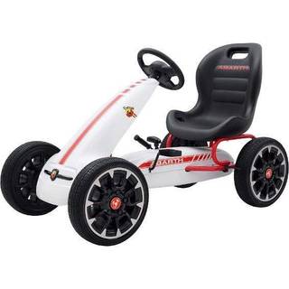 Abarth Pedal GoKart til børn 3-8 år, Hvid