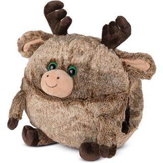 Noxxiez Kæmpe bamse, håndvarmer og pude - Rensdyr