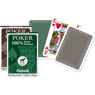 Plast kortspil til poker - 55 forskellige kort