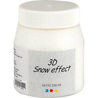 3D Sne Effekt Pasta - Hvid, 250ml til Dekoration
